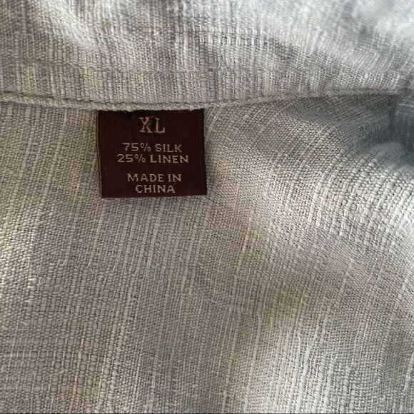 Tasso Elba Island ~ linen/silk blend shirt ~ size XL - Picture 5 of 6